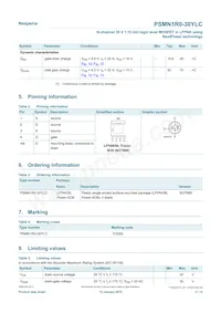 PSMN1R0-30YLC Datasheet Page 2