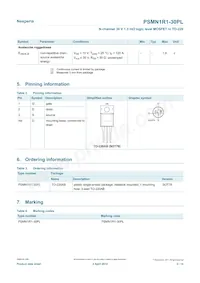 PSMN1R1-30PL Datasheet Page 2
