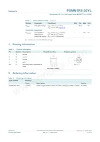 PSMN1R5-30YL Datasheet Pagina 2