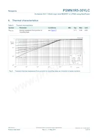 PSMN1R5-30YLC數據表 頁面 5