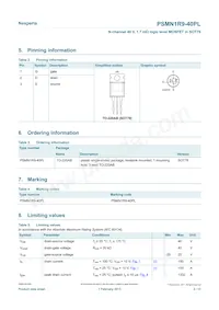PSMN1R9-40PLQ Datasheet Page 2