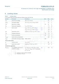 PSMN2R0-25YLDX Datasheet Page 4