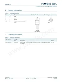 PSMN2R0-30PL Datasheet Pagina 2