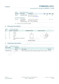 PSMN2R0-30YL Datasheet Pagina 2