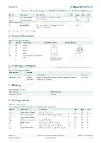 PSMN2R0-30YLDX Datenblatt Seite 2