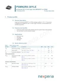 PSMN2R0-30YLE Datasheet Copertura