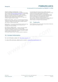 PSMN2R0-60ES Datasheet Page 14