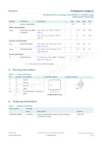 PSMN2R4-30MLDX Datasheet Page 2
