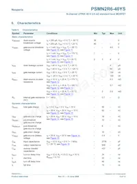 PSMN2R6-40YS Datasheet Page 5