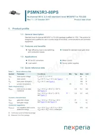 PSMN3R3-80PS Datasheet Cover