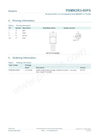 PSMN3R3-80PS Datasheet Page 2