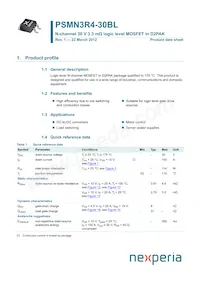 PSMN3R4-30BL Datasheet Cover