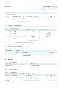 PSMN3R4-30BLE Datasheet Page 2