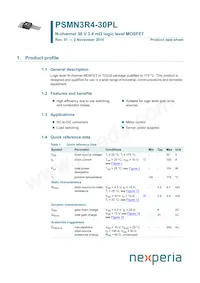PSMN3R4-30PL Datasheet Cover