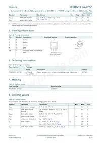 PSMN3R5-40YSDX Datasheet Pagina 2