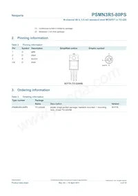 PSMN3R5-80PS Datasheet Page 2