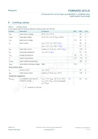 PSMN4R0-30YLDX Datasheet Page 3