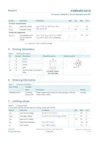 PSMN4R0-60YS Datasheet Page 2