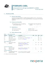 PSMN4R3-30BL Datasheet Copertura