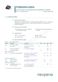 PSMN4R4-80BS Datasheet Copertura
