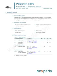 PSMN4R4-80PS Datasheet Cover