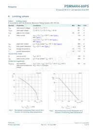 PSMN4R4-80PS 데이터 시트 페이지 3