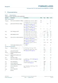 PSMN4R5-40BS數據表 頁面 6