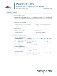 PSMN4R5-40PS Datasheet Cover