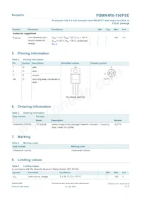 PSMN4R8-100PSEQ數據表 頁面 2