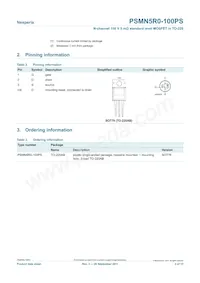 PSMN5R0-100PS Datasheet Pagina 2