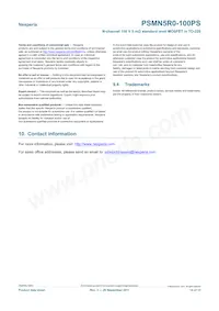 PSMN5R0-100PS Datasheet Pagina 14