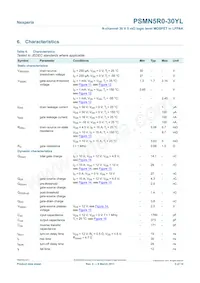 PSMN5R0-30YL數據表 頁面 5