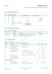 PSMN5R2-60YLX Datasheet Page 2