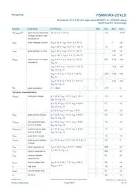 PSMN5R4-25YLDX Datasheet Page 6