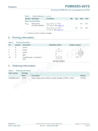 PSMN5R5-60YS Datasheet Page 2