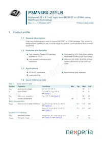PSMN6R0-25YLB Datasheet Copertura