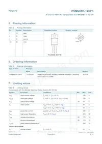 PSMN6R3-120PS Datasheet Page 2