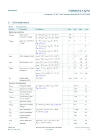 PSMN6R3-120PS Datasheet Page 5