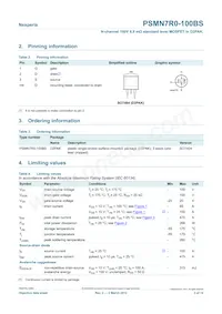 PSMN7R0-100BS Datasheet Page 2