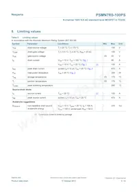 PSMN7R0-100PS Datasheet Pagina 3