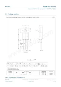 PSMN7R0-100PS Datasheet Page 11