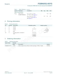 PSMN8R2-80YS Datasheet Page 2