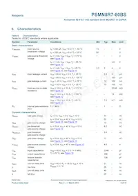 PSMN8R7-80BS Datasheet Page 5