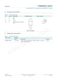 PSMN8R7-80PS Datasheet Page 2