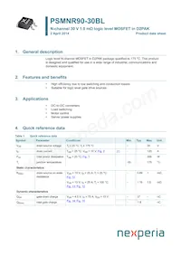 PSMNR90-30BL Datasheet Copertura