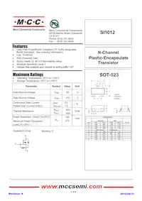SI1012-TP Datasheet Copertura