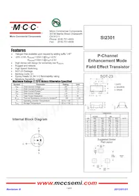 SI2301-TP Datasheet Cover
