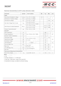 SI2307-TP Datasheet Page 2