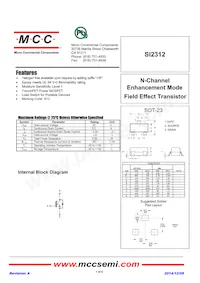 SI2312-TP Datasheet Cover