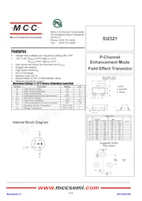 SI2321-TP數據表 封面